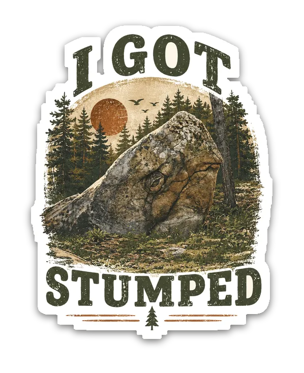Not Even Wood die-cut sticker
